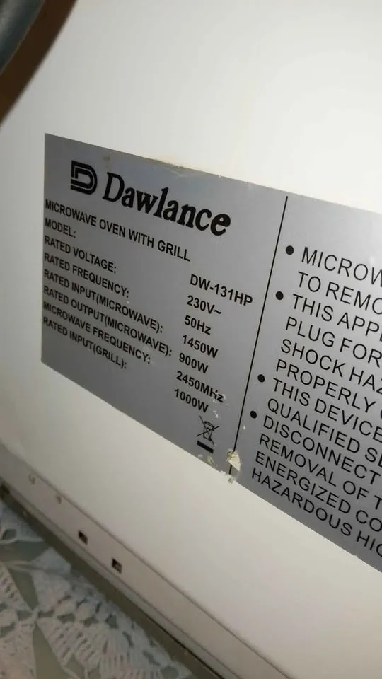 Dawlance microwave oven For Sale in Baldia Town, Karachi - photo 7