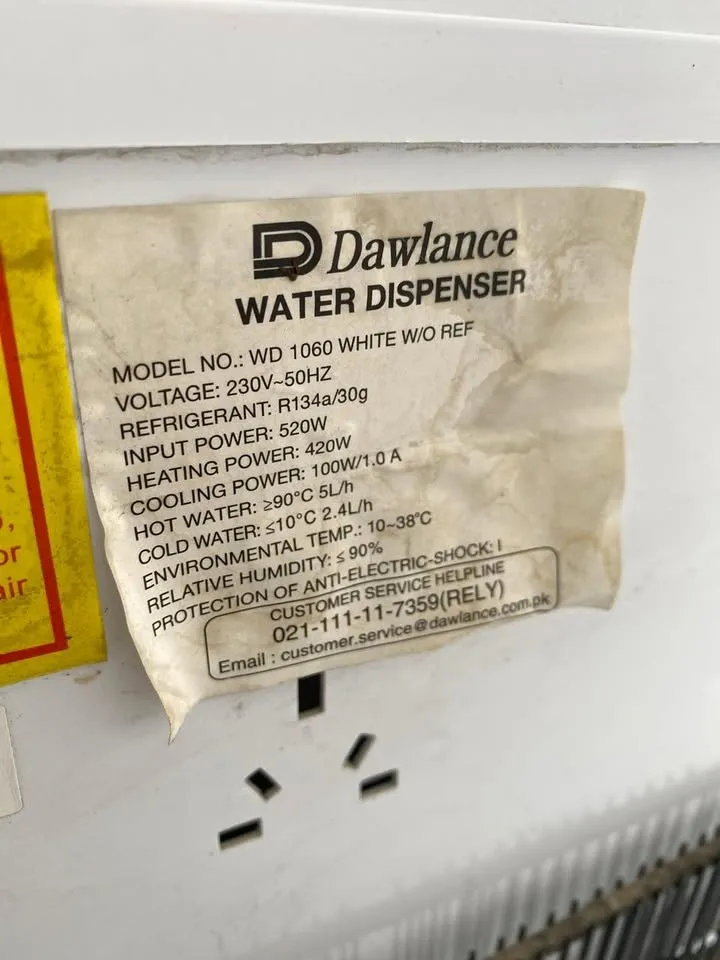 Dawlance Water Dispenser in excellent For Sale in Malir Cantt, Karachi - photo 5