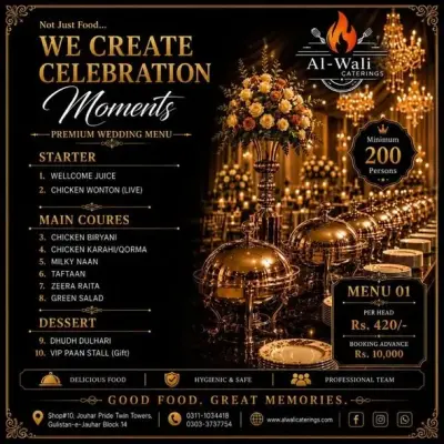 Delicious Food • Premium Service • Memorable Events ✨