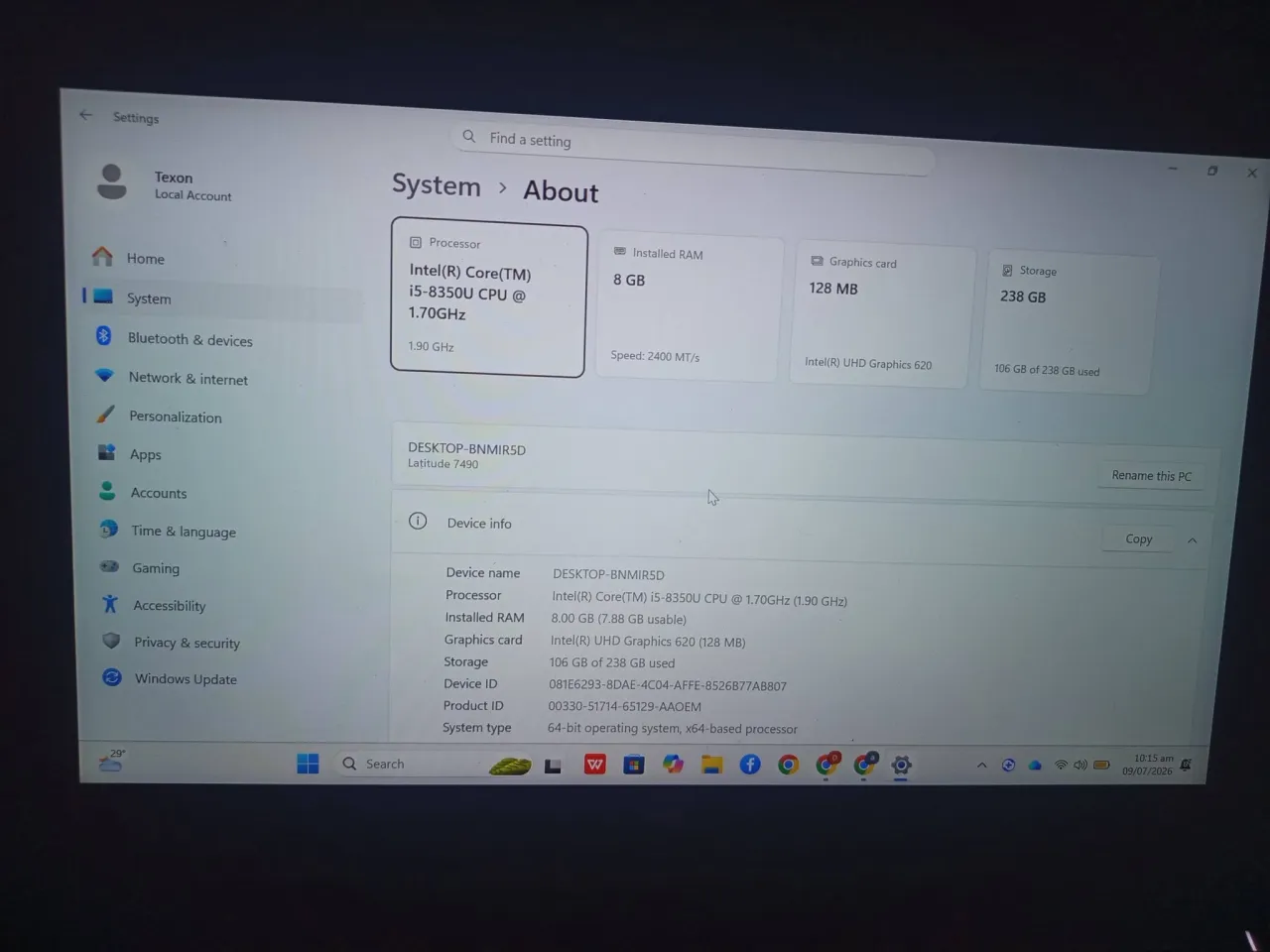 Dell Latitude 7490 For Sale in Gulistan-e-Jauhar, Karachi - photo 3