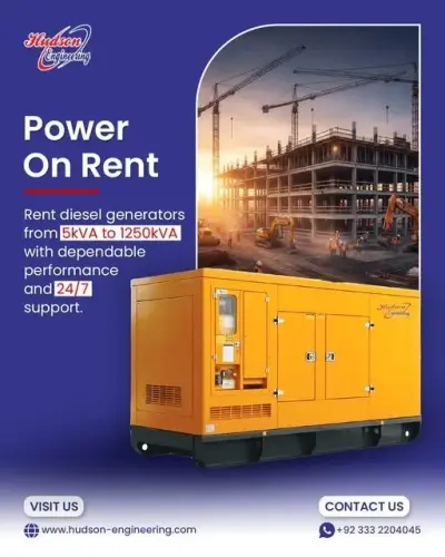 ⚡ Diesel Generator Rental Services in Shah Faisal Colony | Karachi Ads