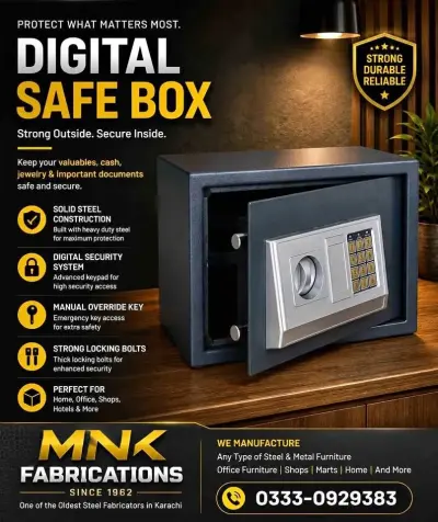 Digital Safe Box | Electronic Security Safe | Steel Safe Locker
