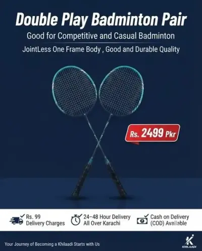 🏸Double Play Badminton Racket🏸