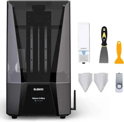 ELEGOO Saturn 3 Ultra 12K Resin 3D Printer MSLA UV Resin Printer with 10 inch Mono LCD For Sale in New Karachi, Karachi