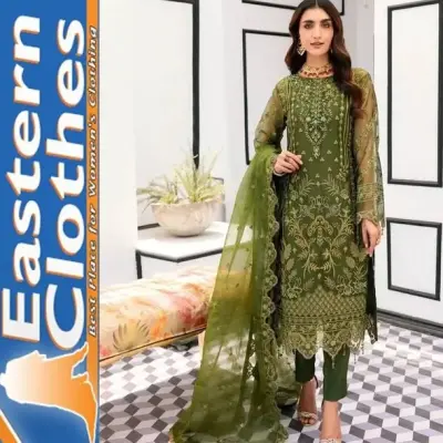 Emaan Adeeel Master Replica STUFF ORGANZA For Sale in New Karachi | Karachi Ads