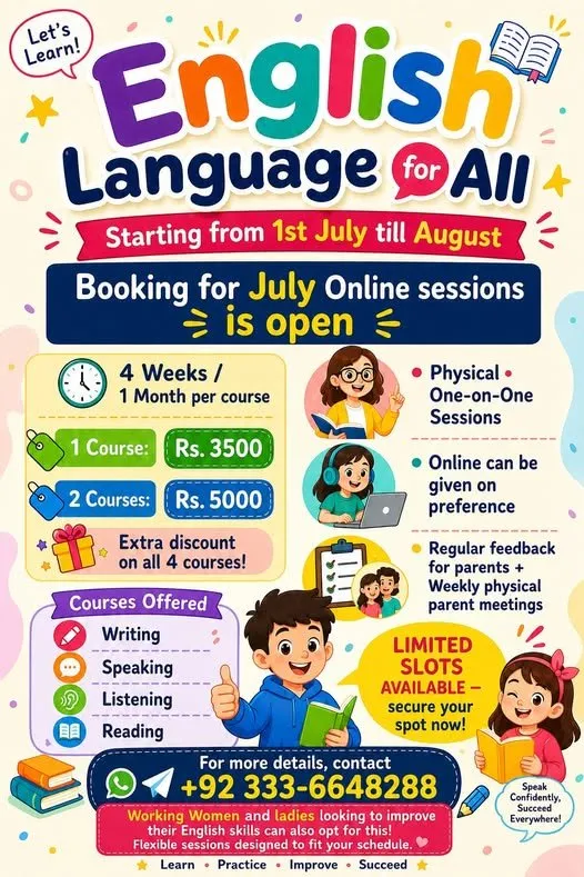 English Language for All – July Admissions Open! 🌟 - photo 1