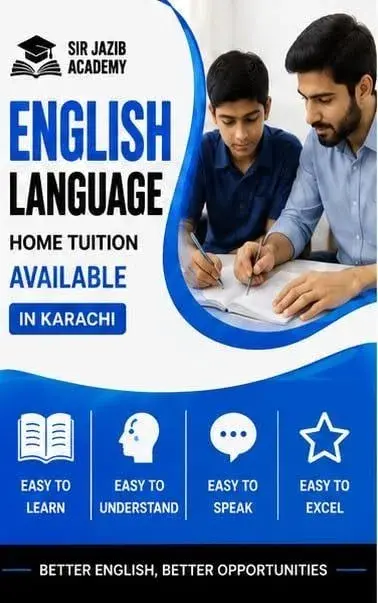 English Language Home Tuition Available in Karachi!