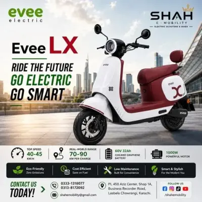 Evee LX — Ride the Future. Go Electric. Go Smart. ⚡🛵