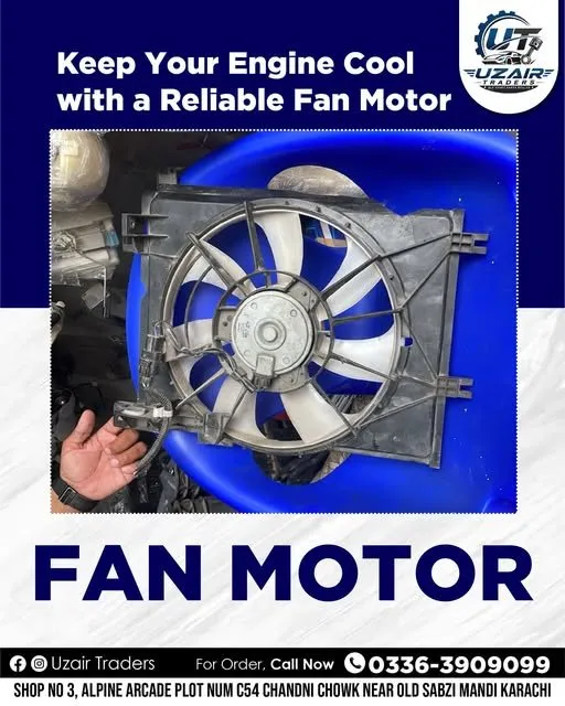 Fan Motor 🌬️ Keep Your Engine Cool with a Reliable Fan Motor! For Sale in Gulistan-e-Jauhar | Karachi Ads - photo 1