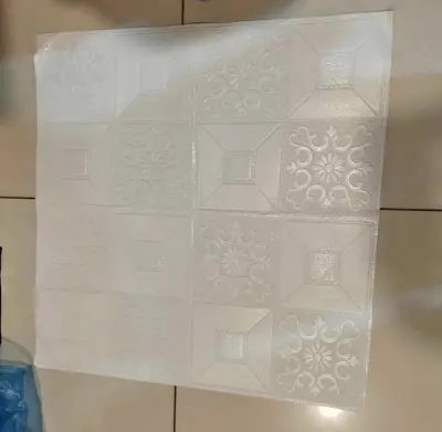 Flower Design White Brick Sheet Size 70 x 77 Cm