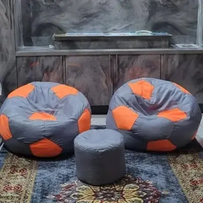 FOOT BALL BEAN BAG - SET OF 3