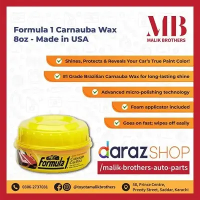 Formula1 Carnauba Wax - Made in USA 🇺🇸
