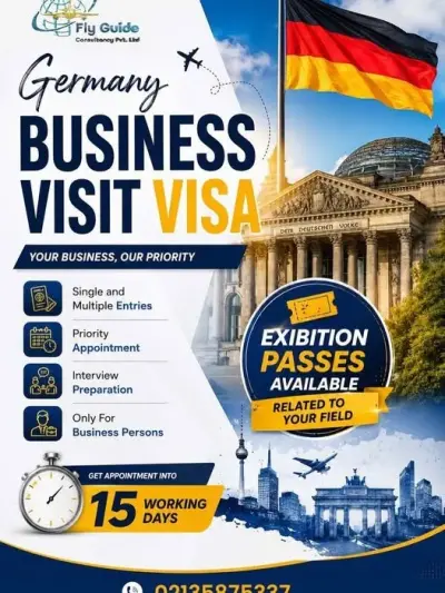 Germany Business Visit Visa Consultancy | Fast Processing in DHA Defence Phase 5 | Karachi Ads