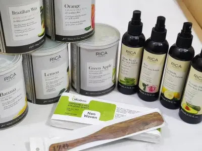 Get six exciting flavors of Rica Liposoluble Wax and four refreshing flavors of Rica After Wax Lotion