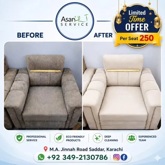 Give Your Sofa a Fresh New Look in Gulistan-e-Jauhar | Karachi Ads - photo 1