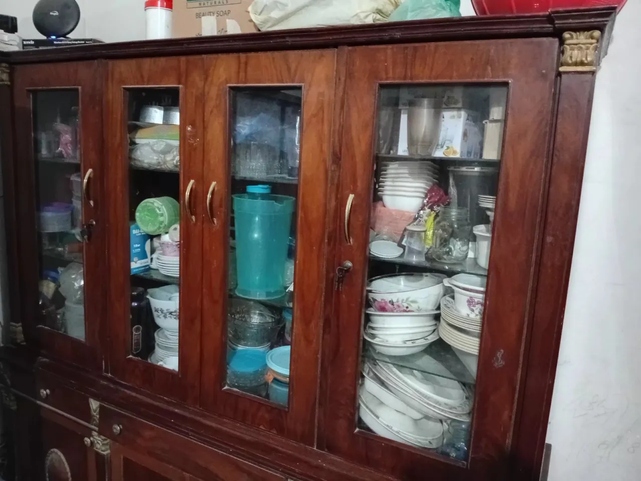 GLASS SHOW CASE WITH WOOD MADE - For Sale in Airport, Karachi - photo 1
