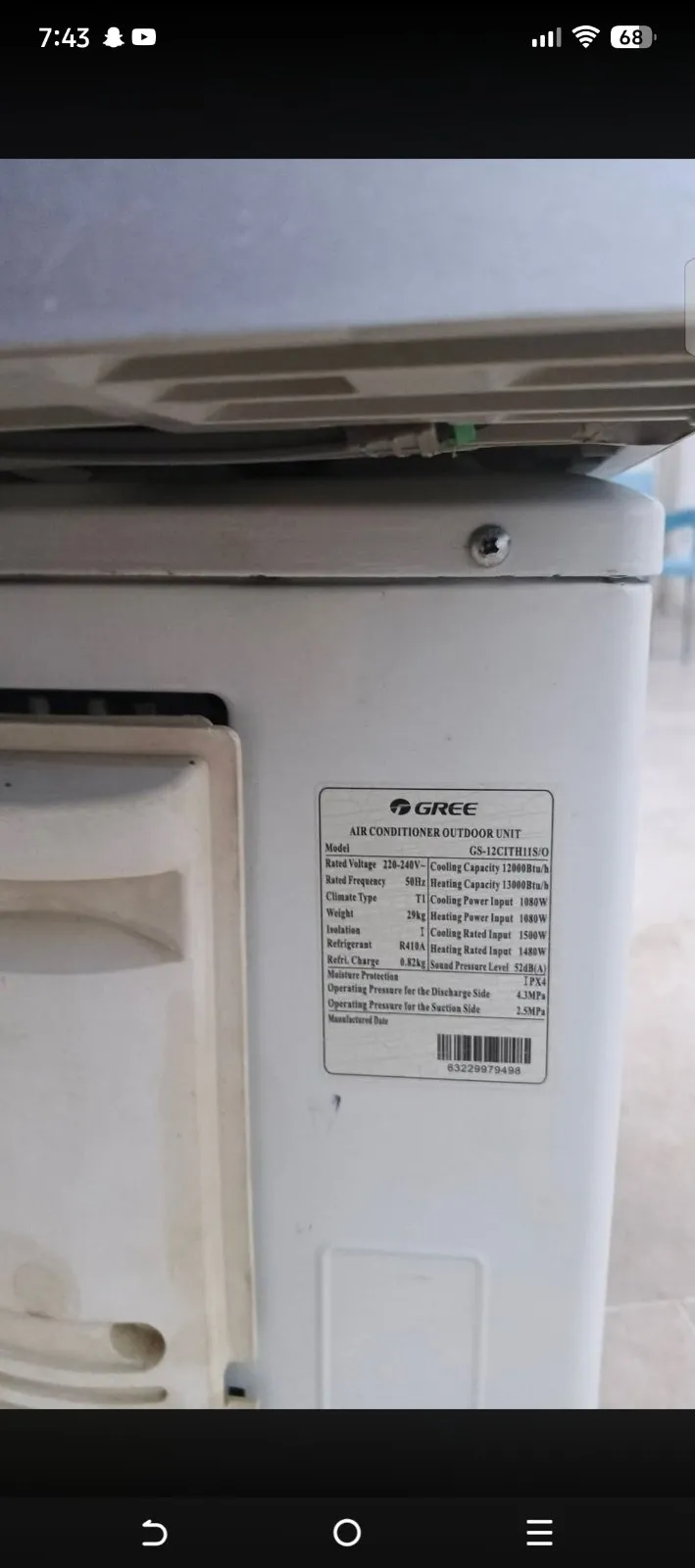 Gree ac DC inverter G10 model 1tone full - photo 4