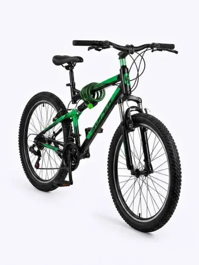 Green & Black Mountain Bike – Ready to Ride!# 24 For Sale in Model Colony | Karachi Ads