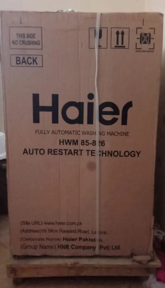 Haier HWM-826 Automatic Washing Machine .8.5kg For Sale in Gulistan-e-Jauhar, Karachi - photo 1