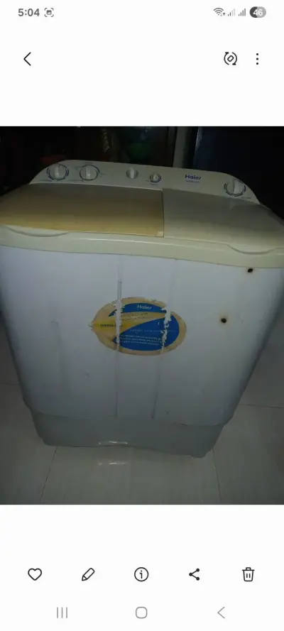 Haier semi automatic washing machine in working condition - For Sale in Gulshan-e-Iqbal Block 13-A, Karachi