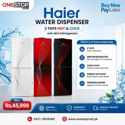 💧 Haier Water Dispenser – Style, Convenience & Performance!* 💧 For Sale in Gulshan-e-Iqbal, Karachi