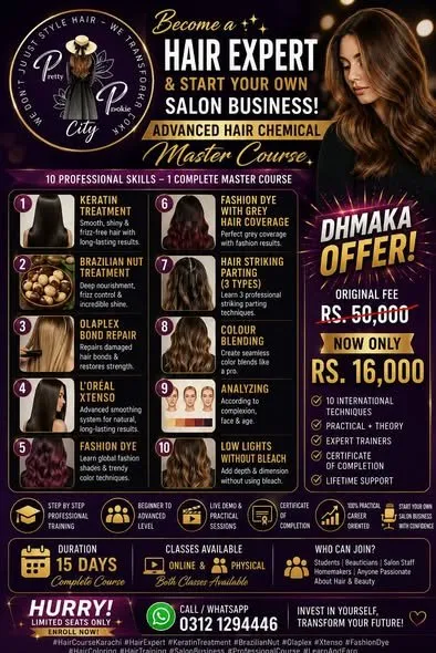 Hair Services & Hair Courses in Karachi ✂️ - photo 3