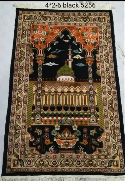 🕌 Hand-Knotted Masjid-e-Nabawi Prayer Rug ✨ - photo 2