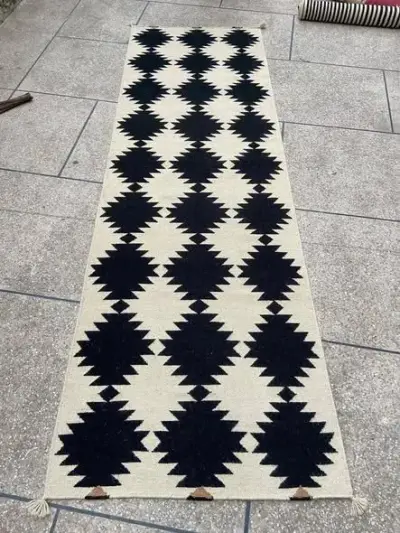 “Hand Made modern Kilim Runner”