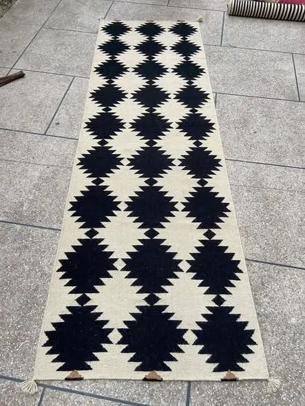 “Hand Made modern Kilim Runner” - photo 1