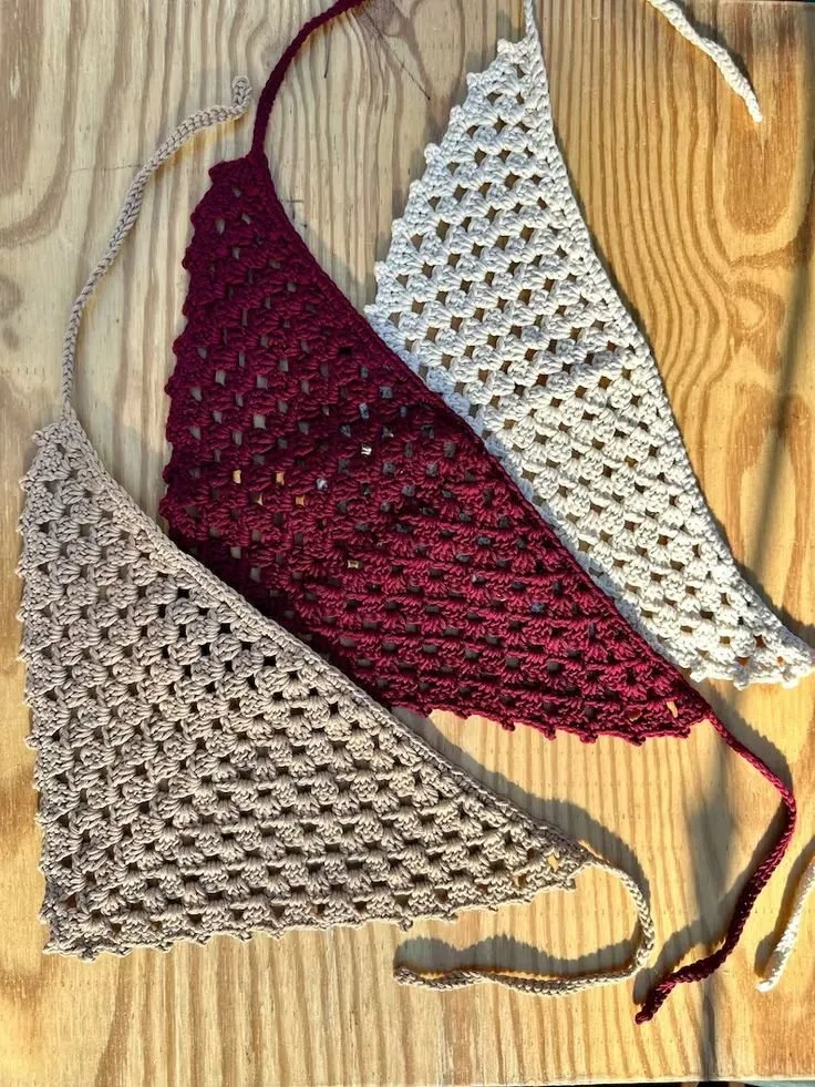 Handmade Crochet Bandana β Cute & Trendy Hair Accessory π§Άβ¨ - photo 1