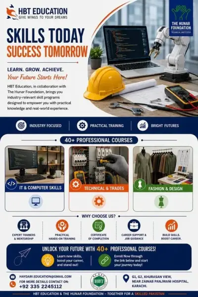 HBT x The Hunar Foundation – Quick Skill Programs! 🌟