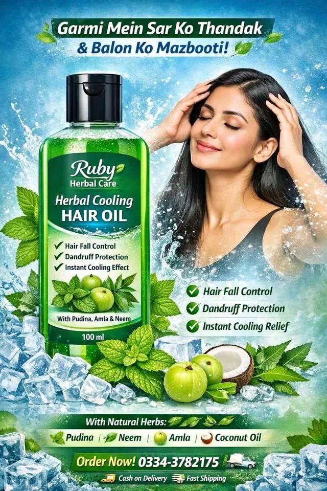 Herbal cooling hair oil - photo 1