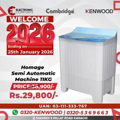 Homage Semi Automatic Washing Machine – 11 KG - For Sale in Shaheed Millat Road, Karachi