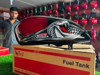 🔥 Honda CD70 Latest Red Black Tanki Top Available 🔥