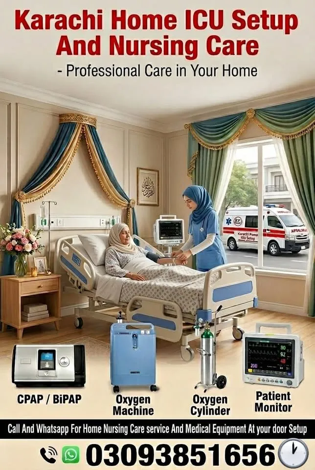 Hospital Bed oxygen cylinder oxygen concentrator machine bipap CPAP suction machine cardiac monitor - photo 1
