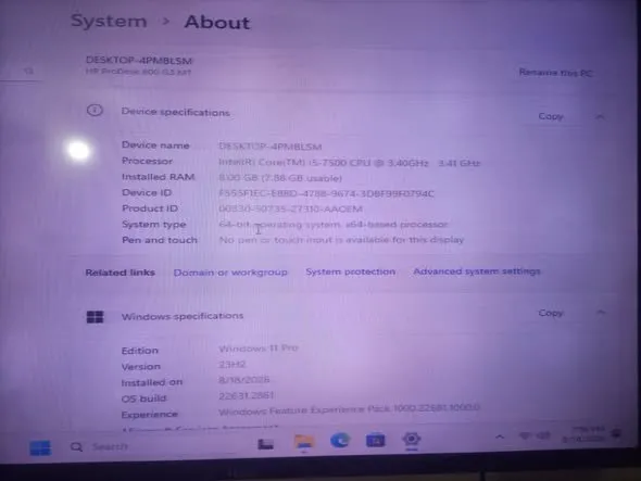 HP Desktop CPU / System Unit for Sale - photo 2