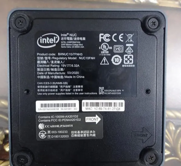 Intel NUC10i7FNH3 Mini PC kit For Sale in Shadman Town, Karachi - photo 3