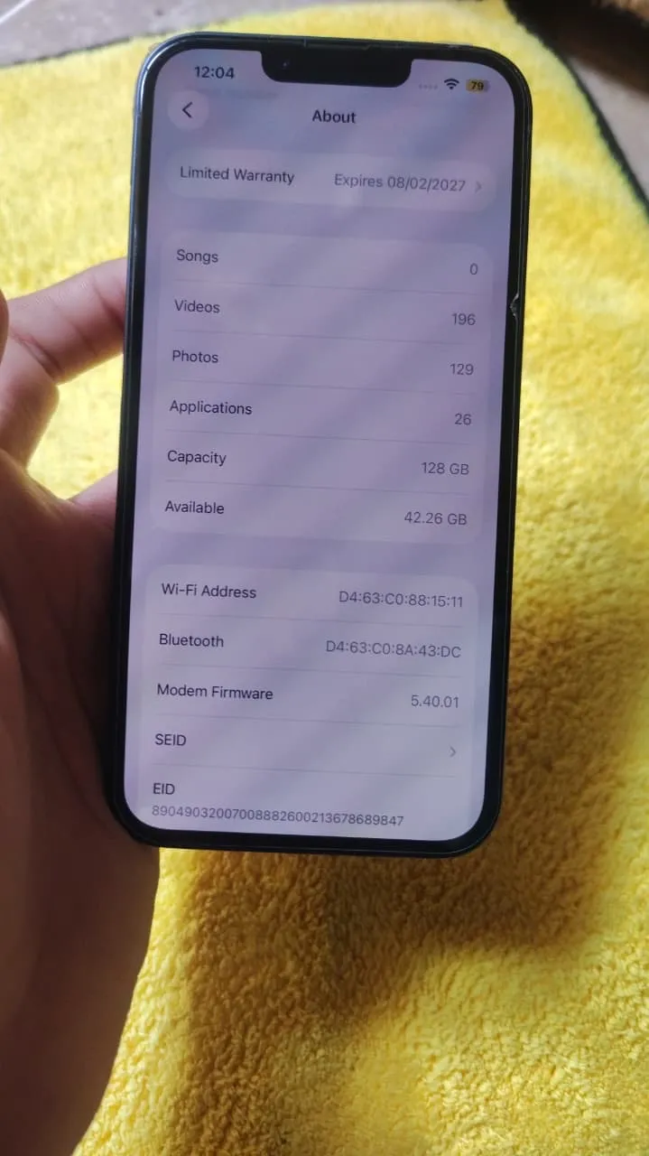 **iPhone 13 128GB β **iPhone 13 128GB β JV | 100% Battery | Warranty 2027** π± **Model:** iPhone 13 πΎ **Storage:** 128GB π - photo 8