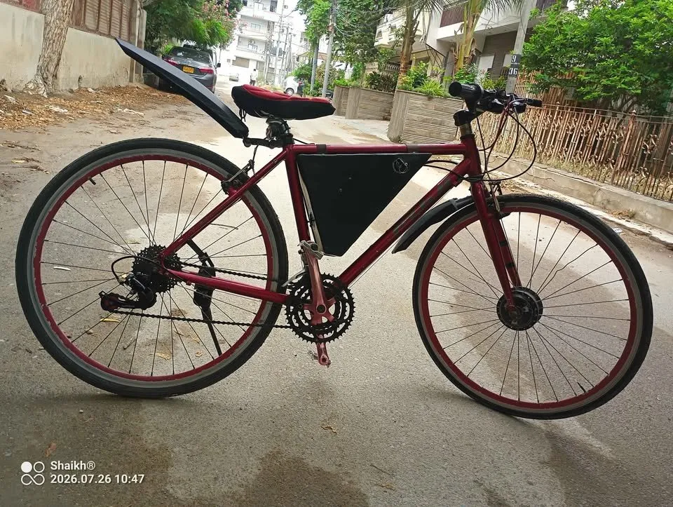 Japanese Hybrid Fuji Electric Bicycle Available ... For Sale in North Nazimabad | Karachi Ads - photo 1
