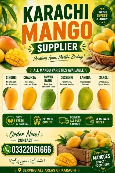 🥭 MANGO SUPPLIER 🥭 in Gulshan-e-Iqbal | Karachi Ads