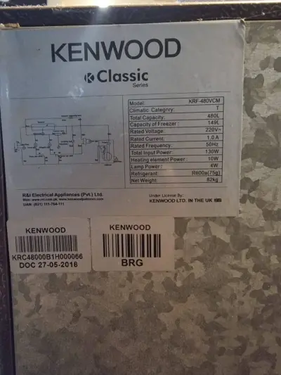 Kenwood Fridge in mint condition available For Sale in DHA Defence Phase 7, Karachi - photo 4