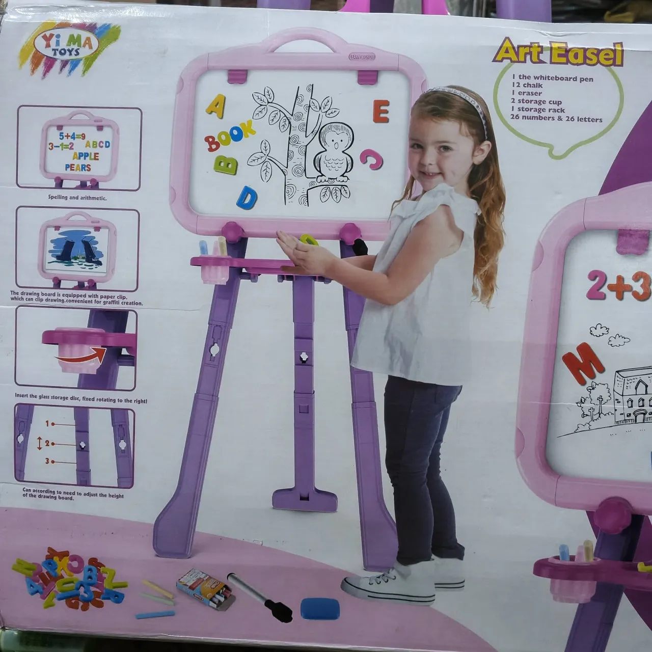 Kids Double-Sided Art Easel Drawing Board | Whiteboard & Chalkboard For Sale in Malir | Karachi Ads - photo 2