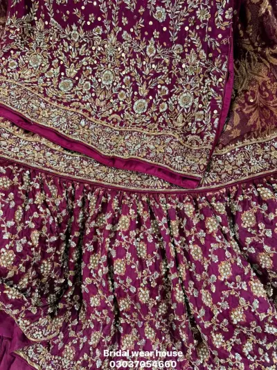 Libas E Khas Bridal outfit Brand new condition For Sale in Gulistan-e-Jauhar | Karachi Ads - photo 3