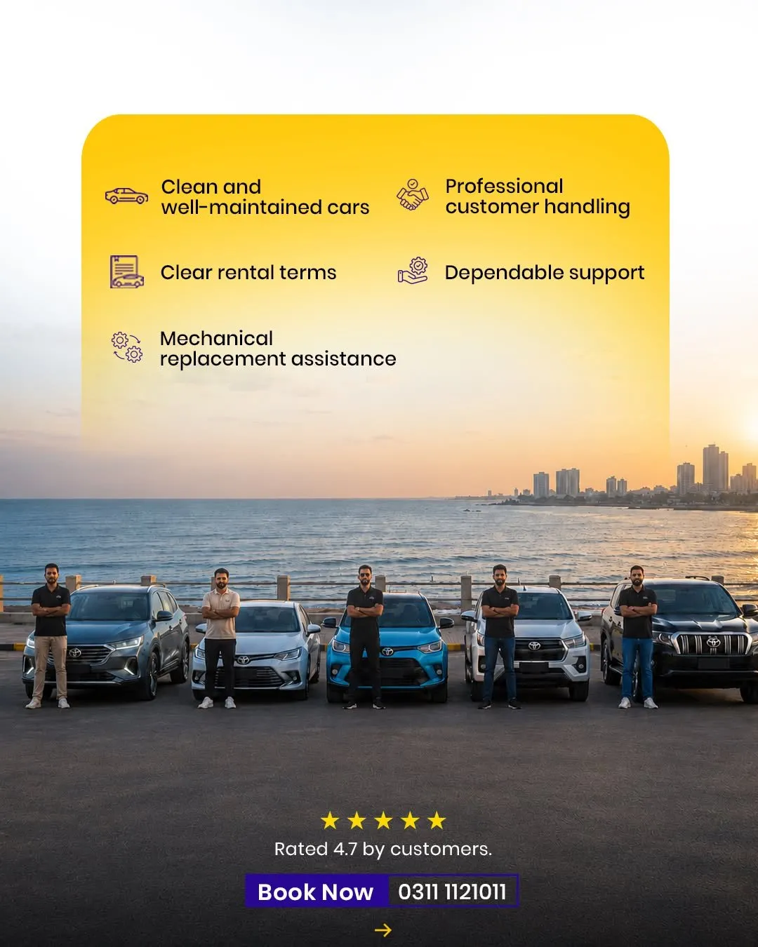 Looking for a reliable rent a car service ? in Abul Hassan Isphani Road | Karachi Ads - photo 3
