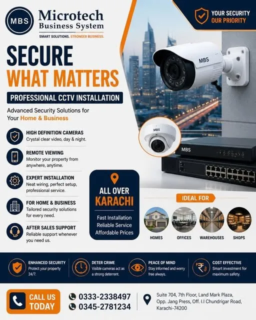 Looking for reliable CCTV Installation Services? in New Karachi | Karachi Ads - photo 1