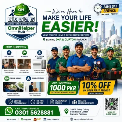 Looking for reliable home or office Plumber services in Gulistan-e-Jauhar | Karachi Ads