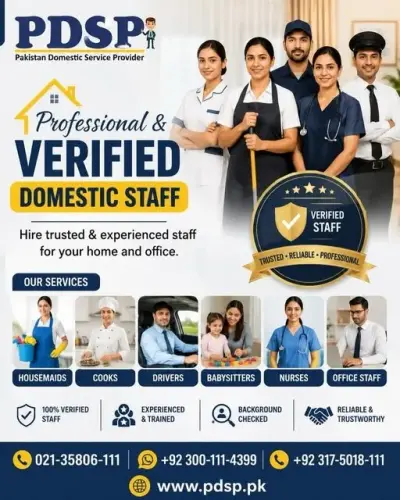 Looking for Trusted & Verified Domestic Staff? PDSP (Pakistan Domestic Service Provider)