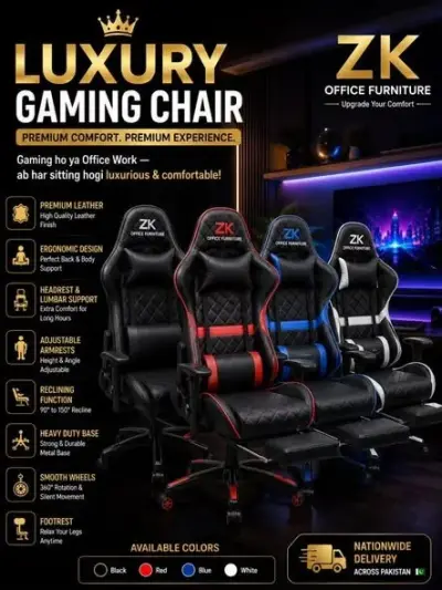 🔥 LUXURY GAMING CHAIR – PREMIUM COMFORT 🔥