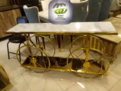 Luxury Gold Console Table – A Statement of Elegance & Style