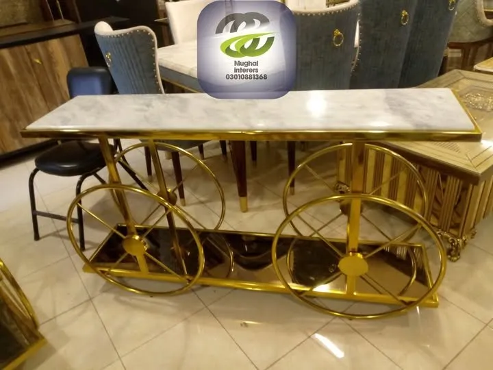 Luxury Gold Console Table – A Statement of Elegance & Style - photo 1